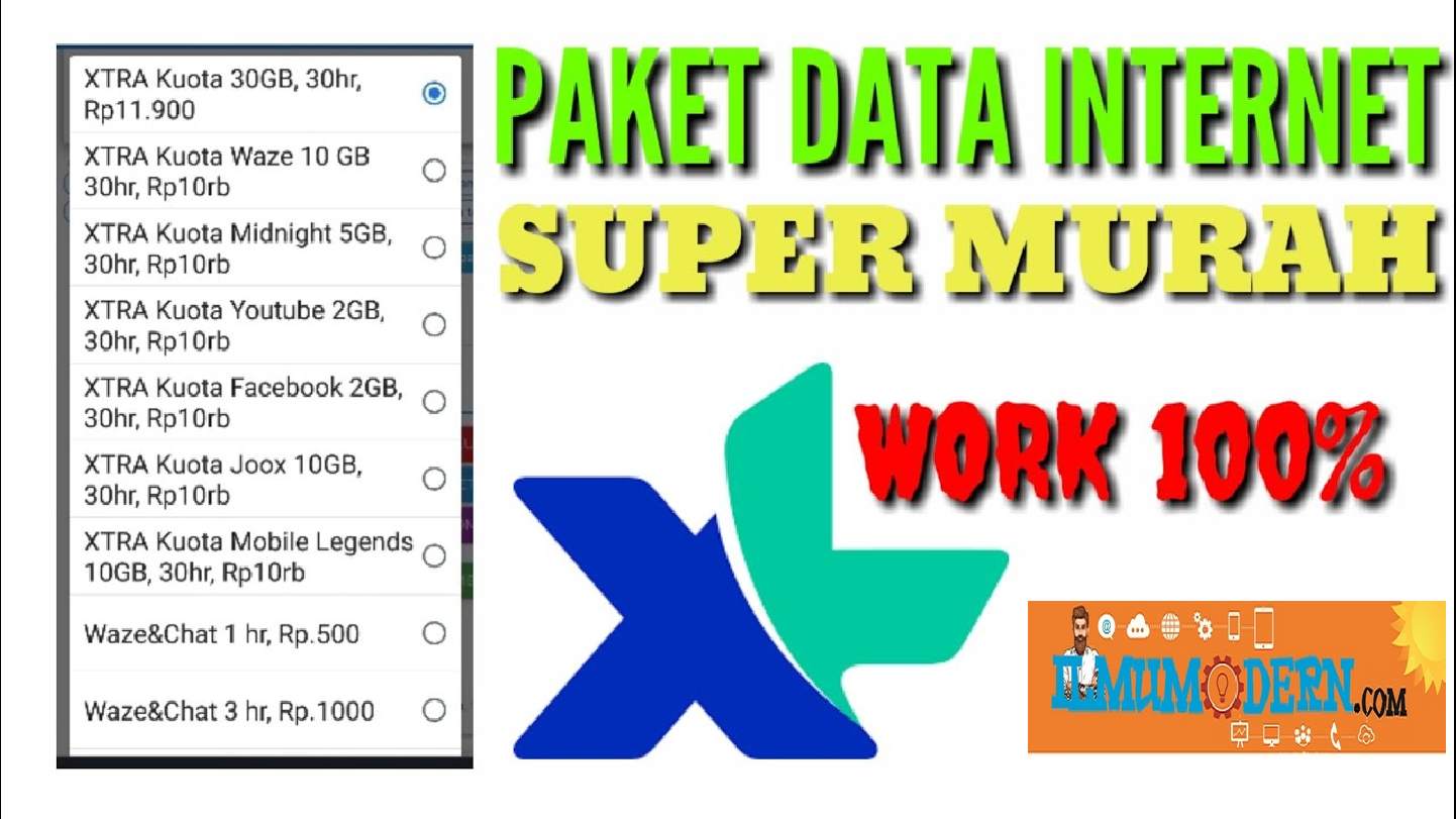 Info 12 Paket Terbaru XL Super Murah Meriah