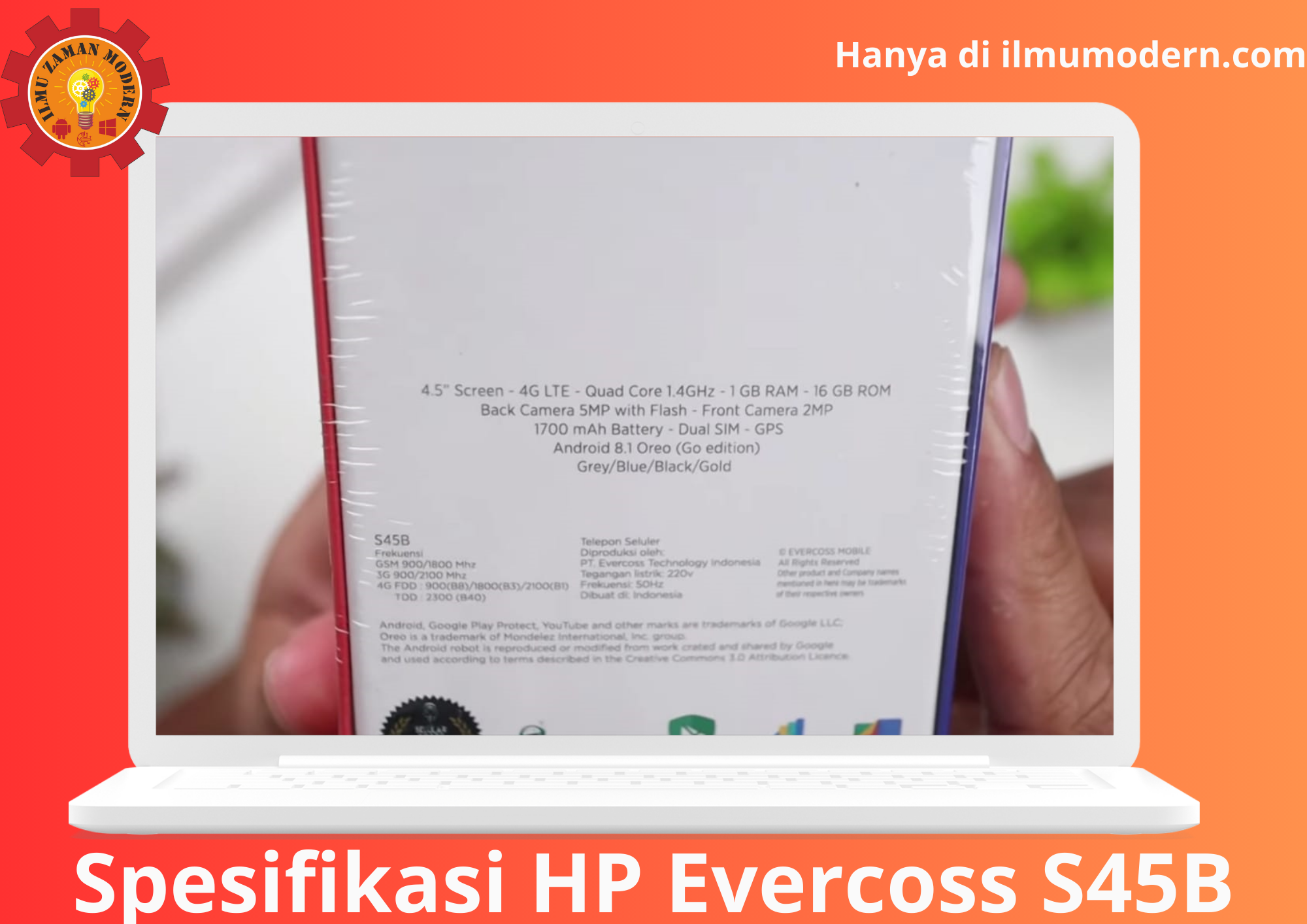 Hp Android 4G 200 Ribuan - Review Evercoss S45B